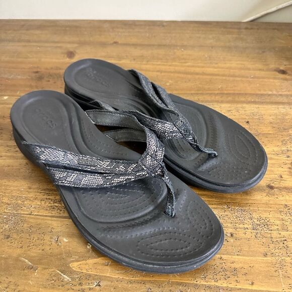 Crocs Dual Comfort Flip-flops 11W - Picture 2 of 4